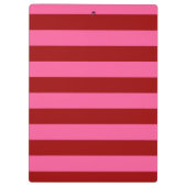 Maroon Red Pink Stripes Design Klembord (Achterkant)