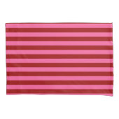 Maroon Red Pink Stripes Design Kussensloop (Voorkant)