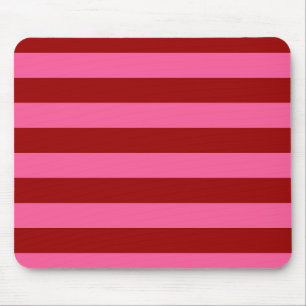 Maroon Red Pink Stripes Design Muismat