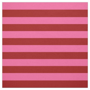 Maroon Red Pink Stripes Design Stof
