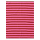 Maroon Red Pink Stripes Design Tafelkleed (Voorkant)