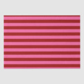 Maroon Red Pink Stripes Design Tissuepapier (Voorkant)