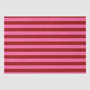 Maroon Red Pink Stripes Design Tissuepapier