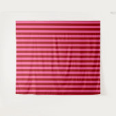 Maroon Red Pink Stripes Design  Wandkleed (Voorkant (horizontaal))