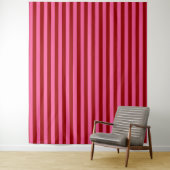 Maroon Red Pink Stripes Design  Wandkleed (In situ)