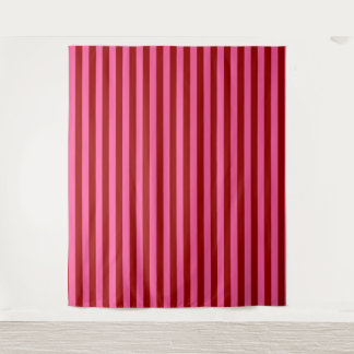 Maroon Red Pink Stripes Design Wandkleed