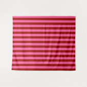 Maroon Red Pink Stripes Design Wandkleed (Voorkant (horizontaal))