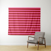Maroon Red Pink Stripes Design Wandkleed (In Situ (horizontaal))