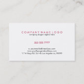 Maroon Red Waterverf Lips Makeup Artiest Visitekaartje (Achterkant)