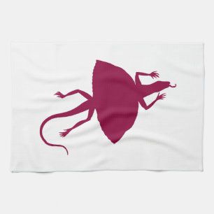 Maroon reptile theedoek