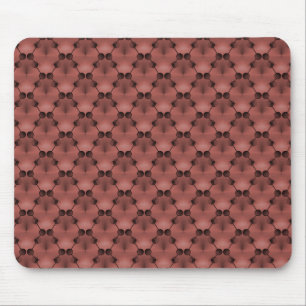 Maroon Retro Funk Circles Mousepad Muismat