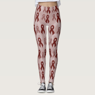 Maroon Ribbons...APS Leggings
