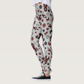 Maroon Ribbons Multi...APS Leggings (Links)