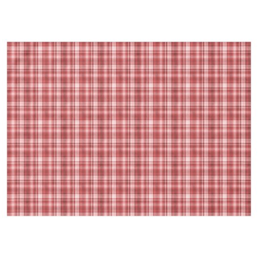 Maroon, rood en roze tartan tafelkleed (Voorkant (Horizontaal))