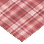 Maroon, rood en roze tartan tafelkleed (Gekanteld)