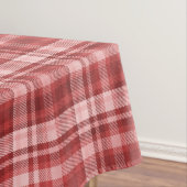Maroon, rood en roze tartan tafelkleed (Voorbeeld)