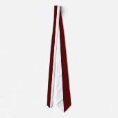 Maroon Rood en Wit Split Kleur Stropdas (Achterkant)