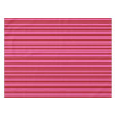 Maroon Rood Roze Strepen Design Tafelkleed (Voorkant (Horizontaal))