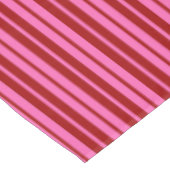 Maroon Rood Roze Strepen Design Tafelkleed (Gekanteld)