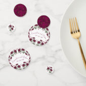 Maroon Rose Wedding Confetti (Groep)