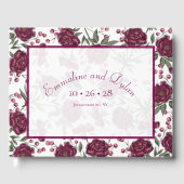 Maroon Rose Wedding Gastenboek (Voorkant)