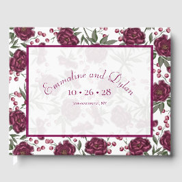 Maroon Rose Wedding Gastenboek