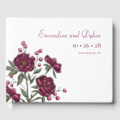 Maroon Rose Wedding Gastenboek (Voorkant)