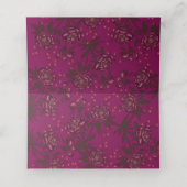 Maroon Rose Wedding Plaatskaartje (Binnenkant ongevouwen)