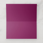 Maroon Rose Wedding Plaatskaartje (Binnenkant ongevouwen)