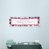 Maroon Rose Wedding Spandoek (Beurs)