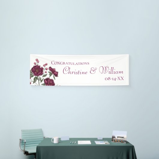 Maroon Rose Wedding Spandoek (Beurs)