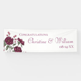 Maroon Rose Wedding Spandoek