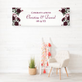 Maroon Rose Wedding Spandoek (Insitu)