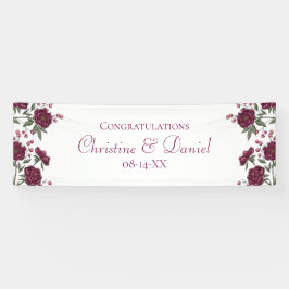 Maroon Rose Wedding Spandoek