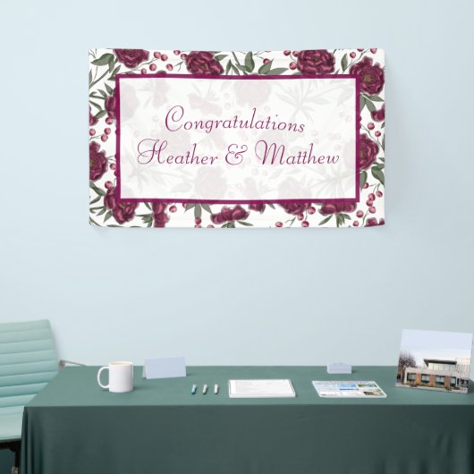 Maroon Rose Wedding Spandoek (Beurs)