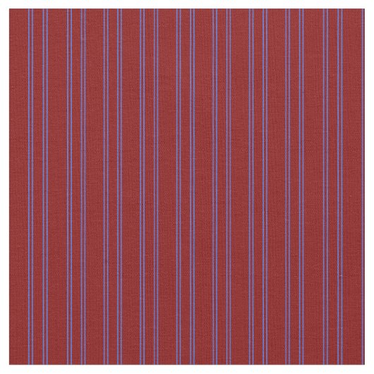 Maroon & Royal Blue Lines Patroon Stof (Close Up)