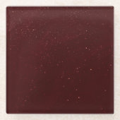 Maroon Sand Glazen Onderzetter (Voorkant)