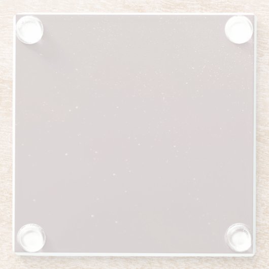 Maroon Sand Glazen Onderzetter (Achterkant)