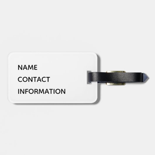 Maroon School Pride Mascot Name Bagagelabel (Achterkant horizontaal)