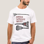Maroon School Year Lacrosse Parent T-Shirt (Voorkant)