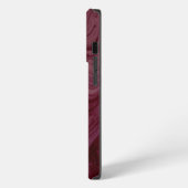 Maroon Shades Marmer Patroon iPhone Hoesje (Linkerkant)