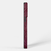 Maroon Shades Marmer Patroon iPhone Hoesje (Rechterkant)