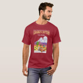 Maroon short t-shirt (Voorkant volledig)