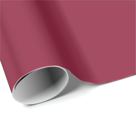 Maroon Solid Wrapping Paper Cadeaupapier (Rol Hoek)