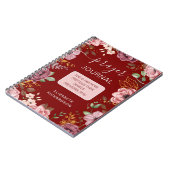 Maroon Spreuken 31 bloemengebedsjournaal notitiebo Notitieboek (Linkerzijde)