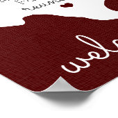 Maroon State of Texas Family Reunion Poster (Hoek)