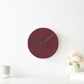 Maroon Swirl Ronde Klok (Huis)