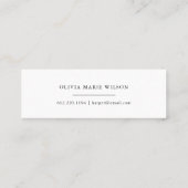 Maroon Tassel Graduation Name Card Mini Visitekaartje (Achterkant)