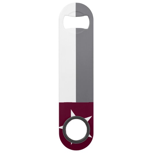 Maroon Texas Flag Speed Flessenopener (Achterkant)