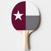 Maroon Texas Flag Tafeltennisbatje (Achterkant)